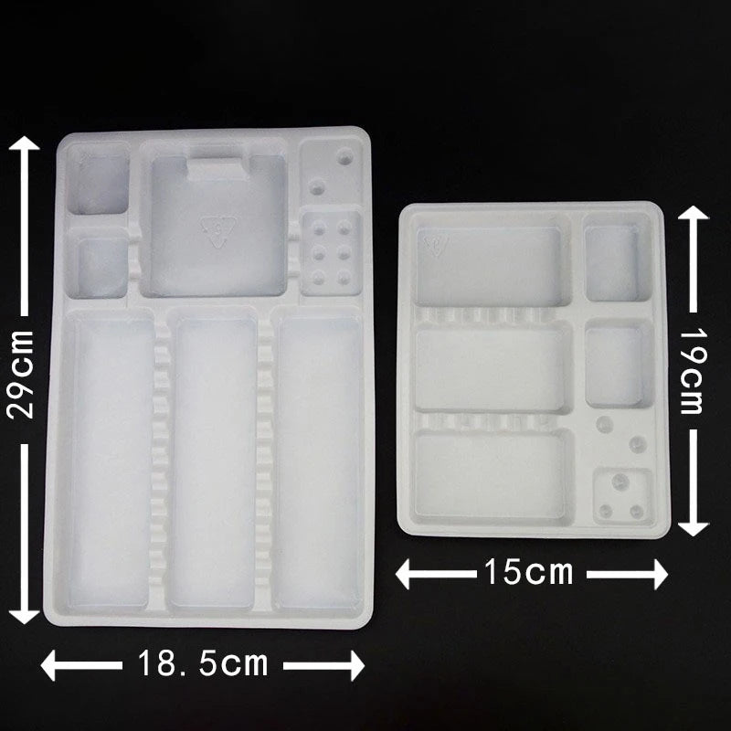 Disposable Tattoo Tray for Permanent Makeup - 10pcs Pink Sterile Organizer Permanent Makeup Machines Tidesmit