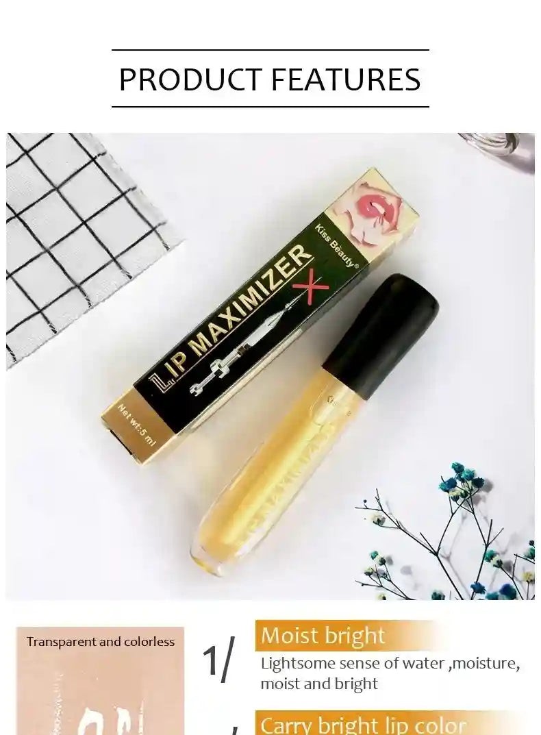 Plumping Lip Gloss Oil - Hydrating Lip Serum for Fuller Lips Lip Care Tidesmit