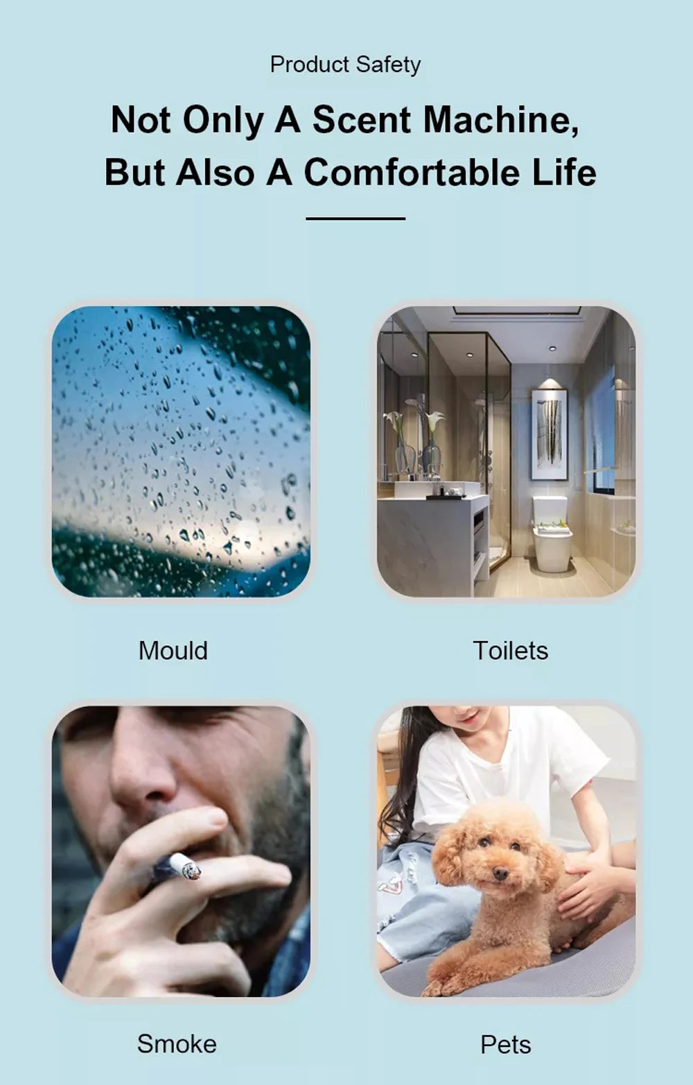 Waterless Aroma Diffuser  Wall Mounted Room Fragrance Essential Oil Aromatherapy Machine Night Light Home Toilet Aroma Machine