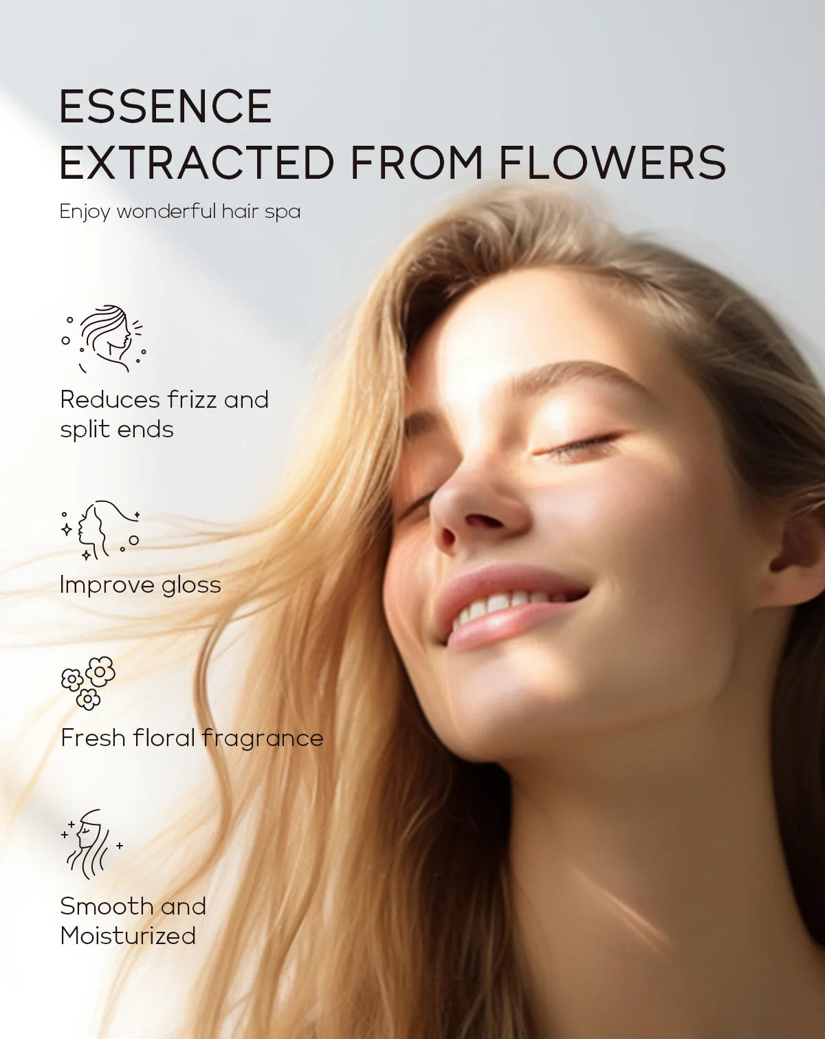 LAIKOU Sakura Shampoo And Hair Conditioner Cherry Blossom Nourishing Repair Dry Hair Smooth Anti Frizz Moisturizing Hair Care