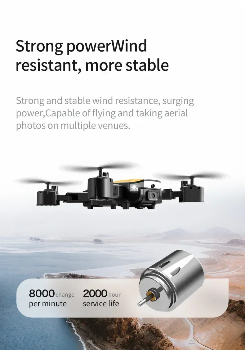 8K GPS Camera Drone Foldable Quadcopter with Obstacle Avoidance Tidesmit