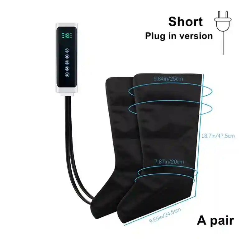 Electric Leg Massager With Remote Air Compression for Calf Therapy Relaxation Treatment Tidesmit