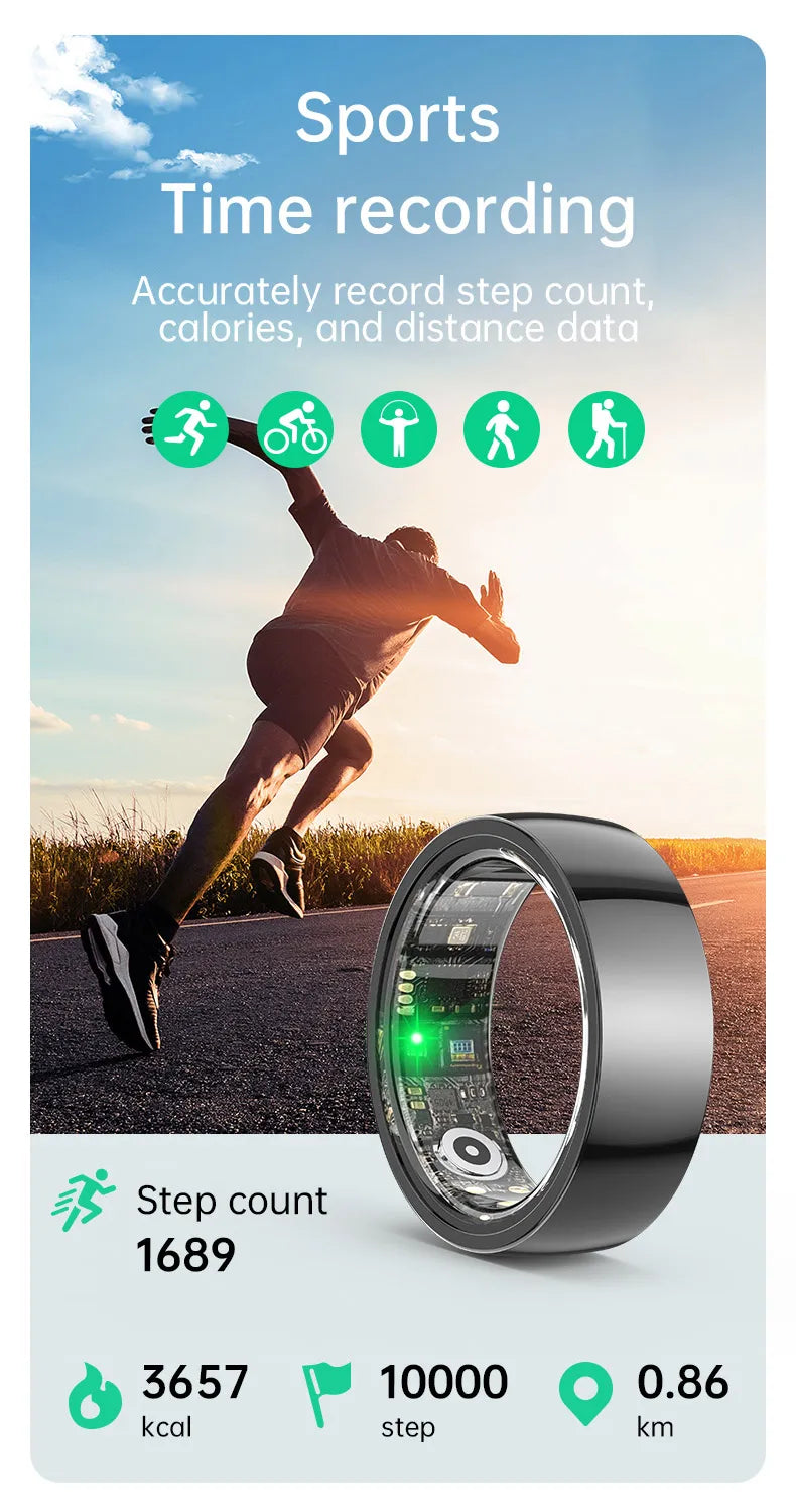Tidesmit Smart Health Ring - Biometric Fitness Tracker with Sleep Monitor Tidesmit