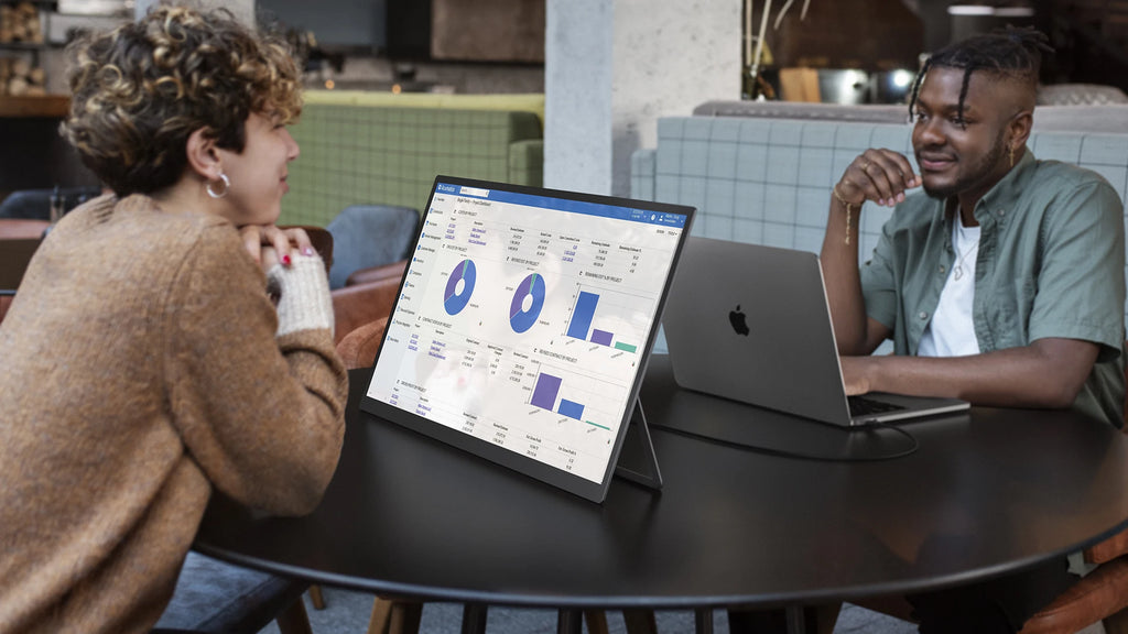 UPERFECT 23.8” Touchscreen Large Computer IPS Display With Stand 120Hz Desktop Monitor For XBox Switch PS5 Gaming Extend Screen