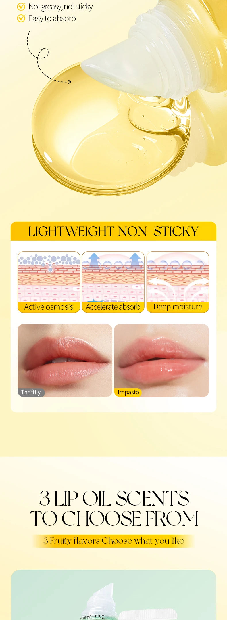 Crystal Jelly Lip Oil Set - Hydrating 3-Piece Lip Treatment Lip Care Tidesmit