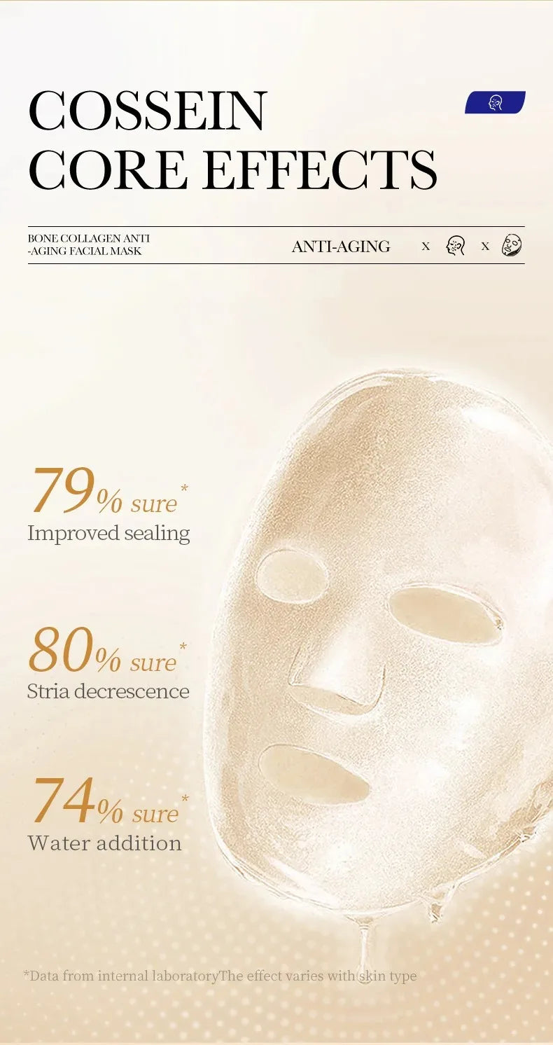 5/10/20/30pcs SADOER Collagen Face Mask Firming Moisturizing Repair Brightening skincare Face Sheet Mask Facial Masks Skin Care