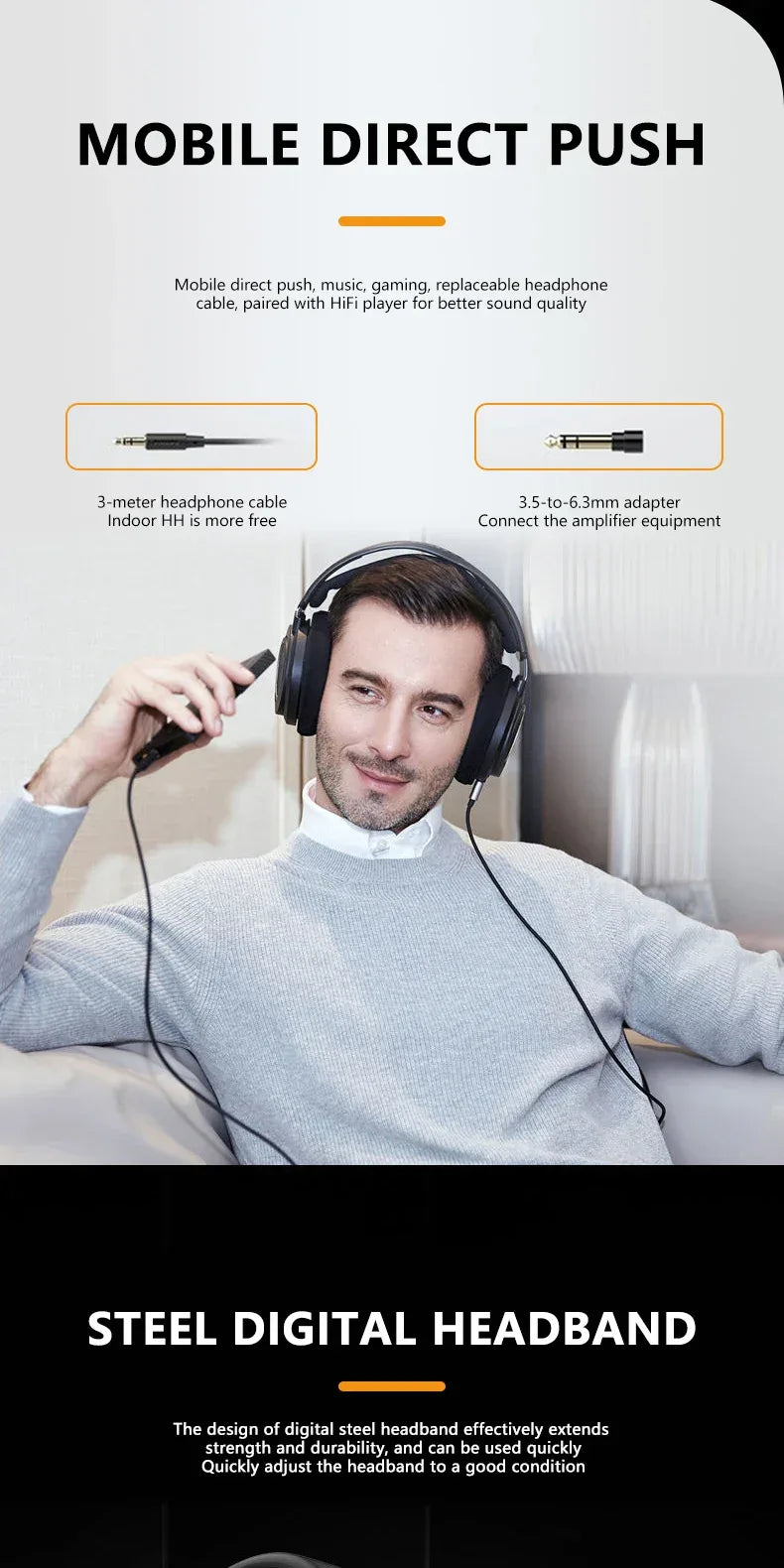Philips SHP9600 Open-Back Wired Hi-Fi Headphones by Tidesmit Tidesmit