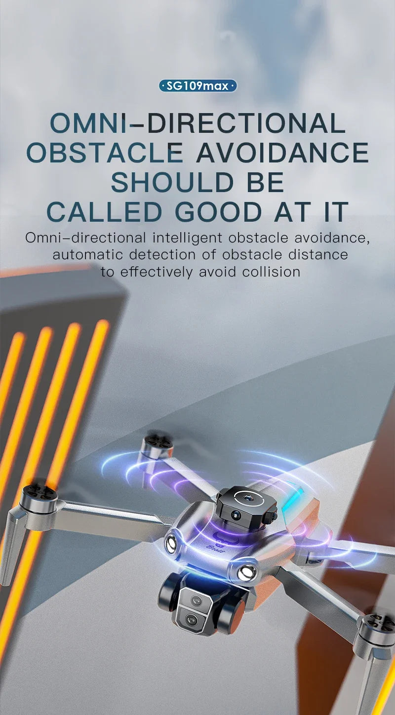GPS Drone with 4K Camera and Screen Remote - SG109 Series Tidesmit
