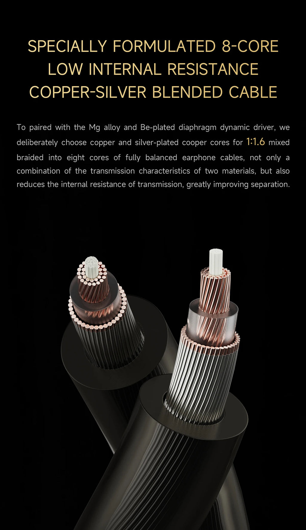 HiBy Project Ace IEMs | Beryllium-Plated Dynamic Driver HiFi Earbuds Tidesmit