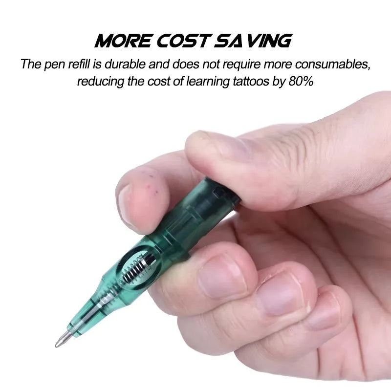 Ballpoint Tattoo Pen Kit | PMU Practice Machine for Beginners Permanent Makeup Machines Tidesmit