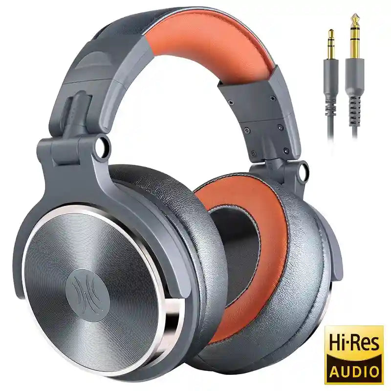 Tidesmit Wired Studio Headphones - Over-Ear Monitor with Mic Pro-50-Orange Tidesmit