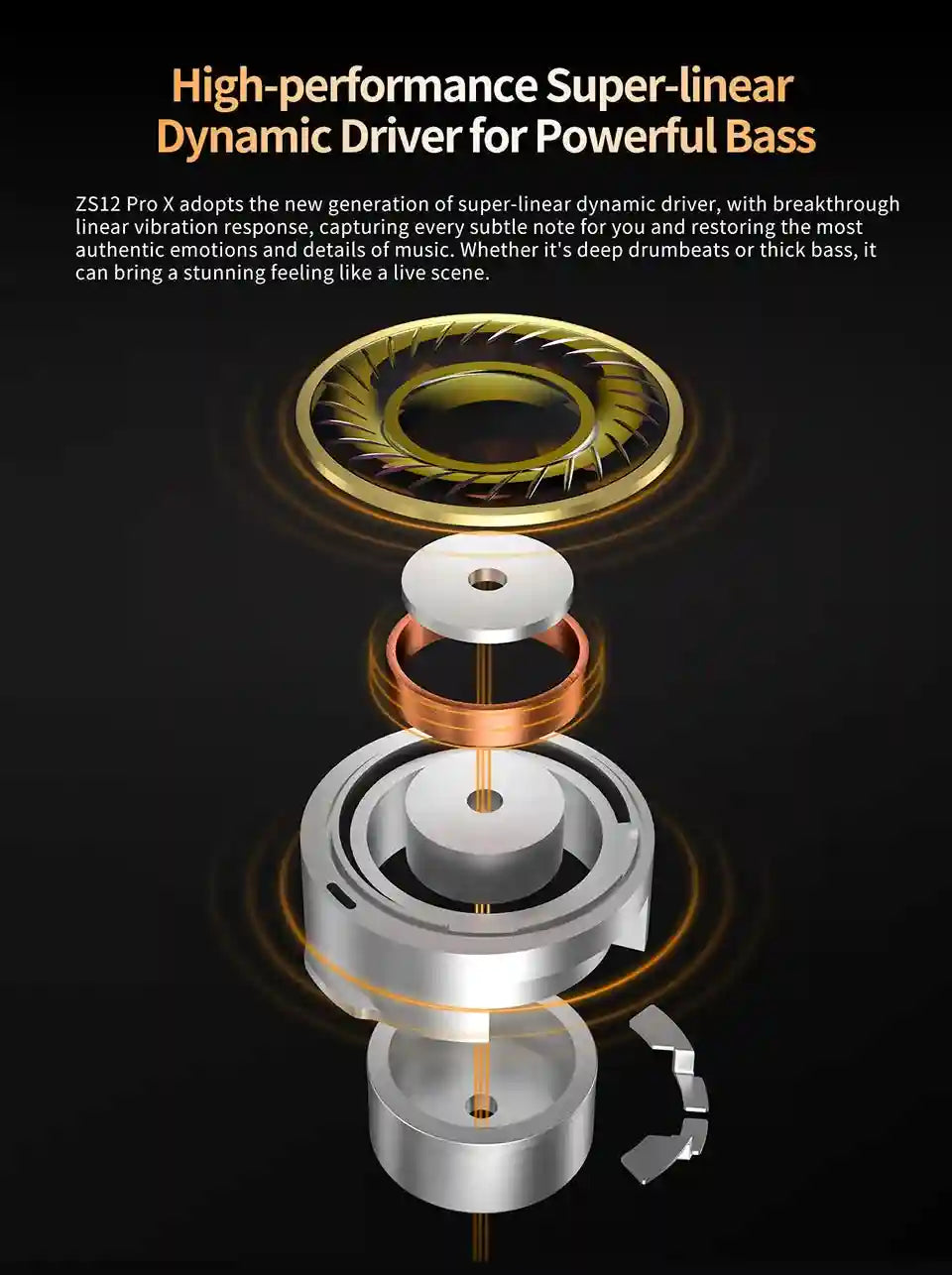KZ ZS12 PRO X Hybrid IEMs with 1DD+5BA Drivers for Precision Audio Tidesmit