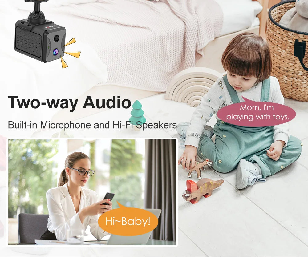 LS VISION 5MP 4G SIM Mini Camera Wireless Wifi IP Cameras Humanoid Detection Battery Power CCTV Home Surveillance Camera Ubox