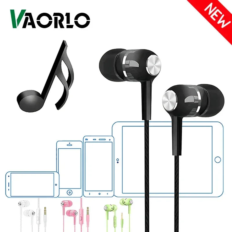 Wired Earbuds with Mic 3.5mm HiFi Bass Sports Headset by Tidesmit Tidesmit