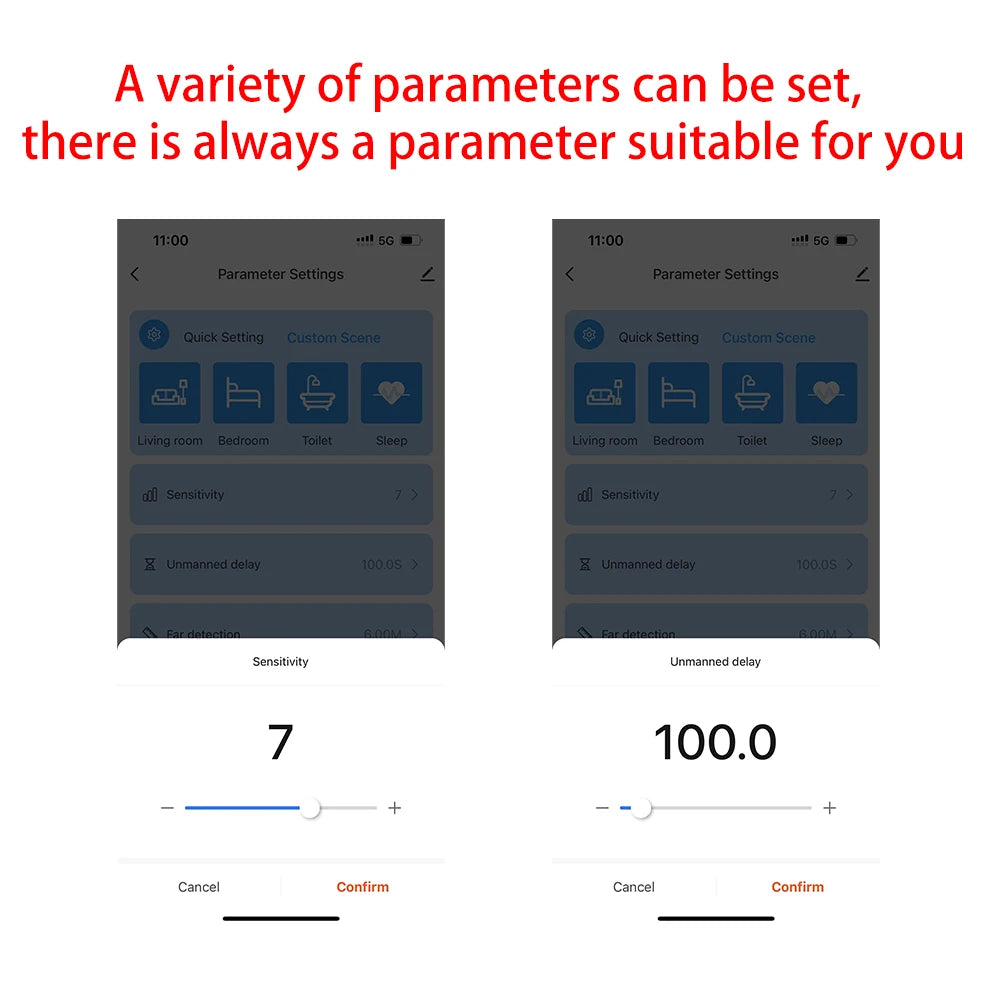 MmWave Human Presence Sensor with Luminance Detection for Smart Homes Tidesmit