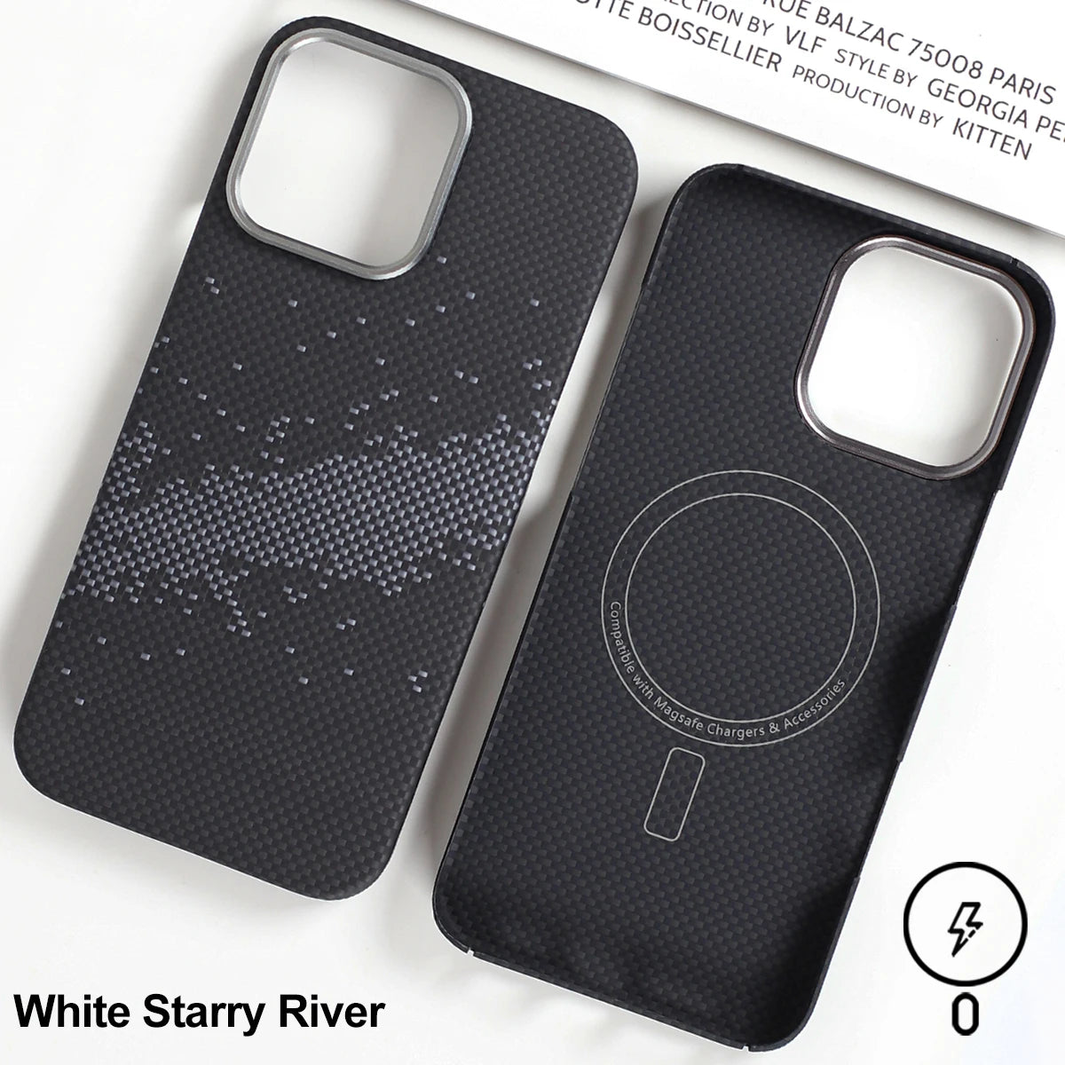 iPhone 16 Pro Max Aramid Fiber Case - Slim Military-Grade Protective Cover White CN Tidesmit