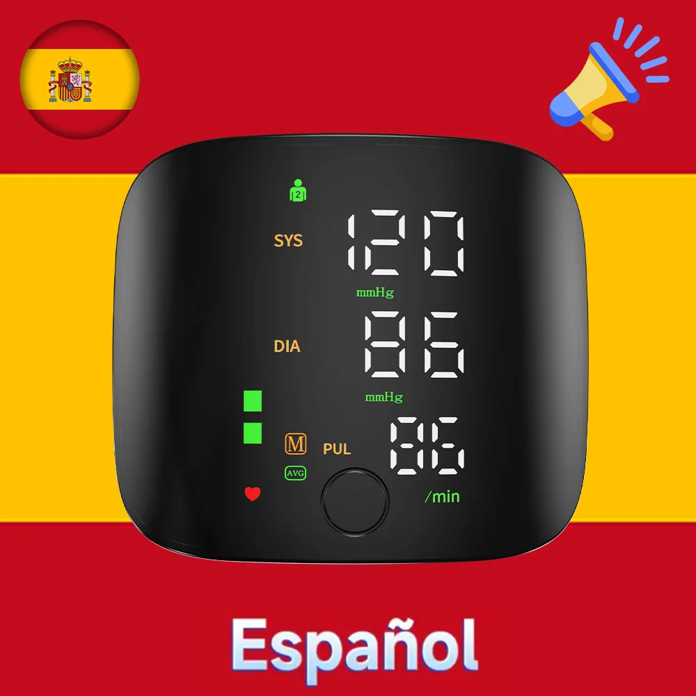 Rechargeable Wrist Blood Pressure Monitor Medical Digital Irregular Pulse Heart Rate Digital Tensiometer Health Tonometer