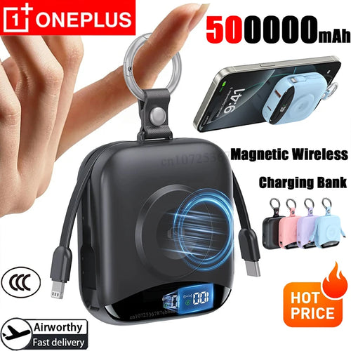 Magnetic Wireless Power Bank 10000mAh - Fast Charging PD Portable Battery Tidesmit