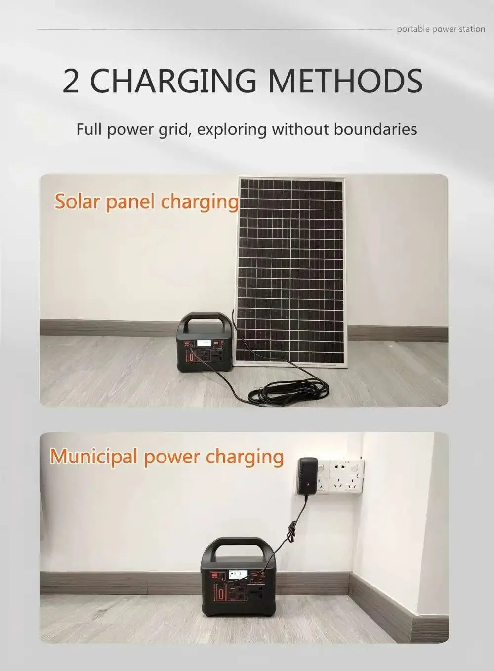 200W Portable Power Station 153.6Wh LiFePO4 Battery AC 110V/220V Solar Generator for Power Bank Camping RV Emergency