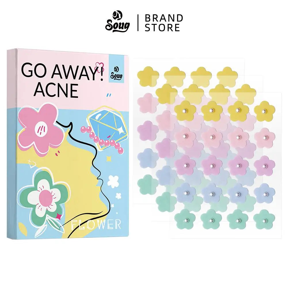 20/60pcs Hydrocolloid Acne Patches Flower Shape Pimple Patch For Face Spot Treatment Stickers For Overnight Makeup