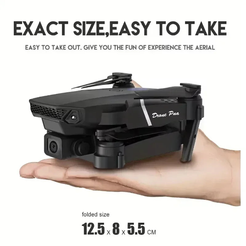 4K WiFi FPV Camera Drone - Foldable RC Quadcopter with HD Lens Tidesmit