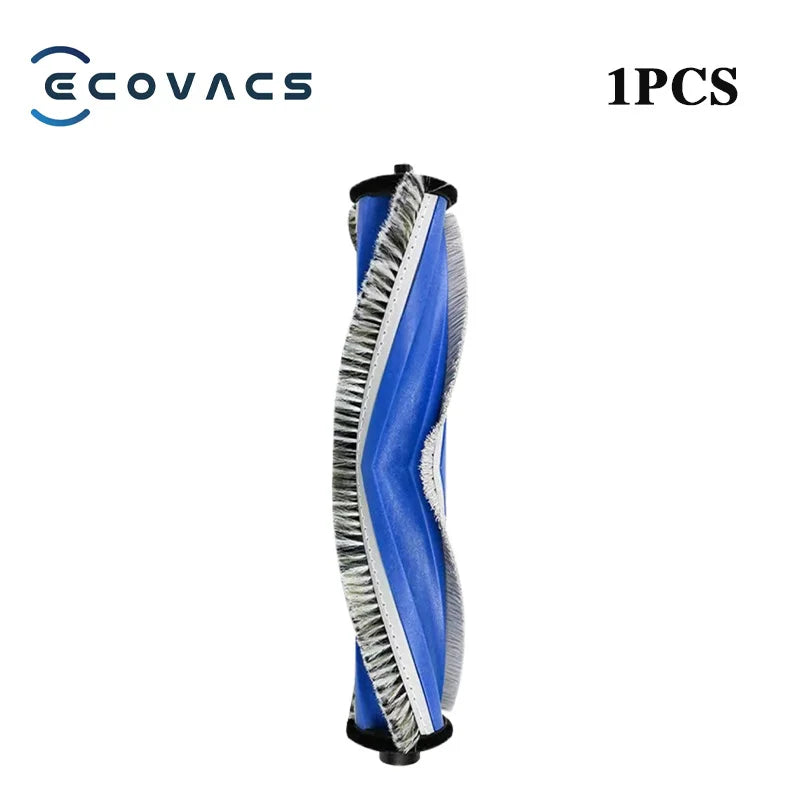 Single replacement roller brush for robot vacuum, blue bristles with gray edges