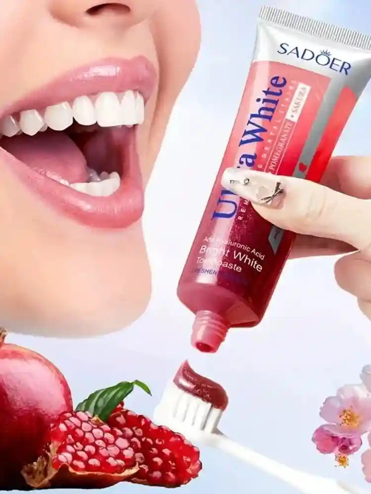 Tidesmit 100g Sakura Red Pomegranate fluoride-free toothpaste for deep teeth whitening and fresh breath