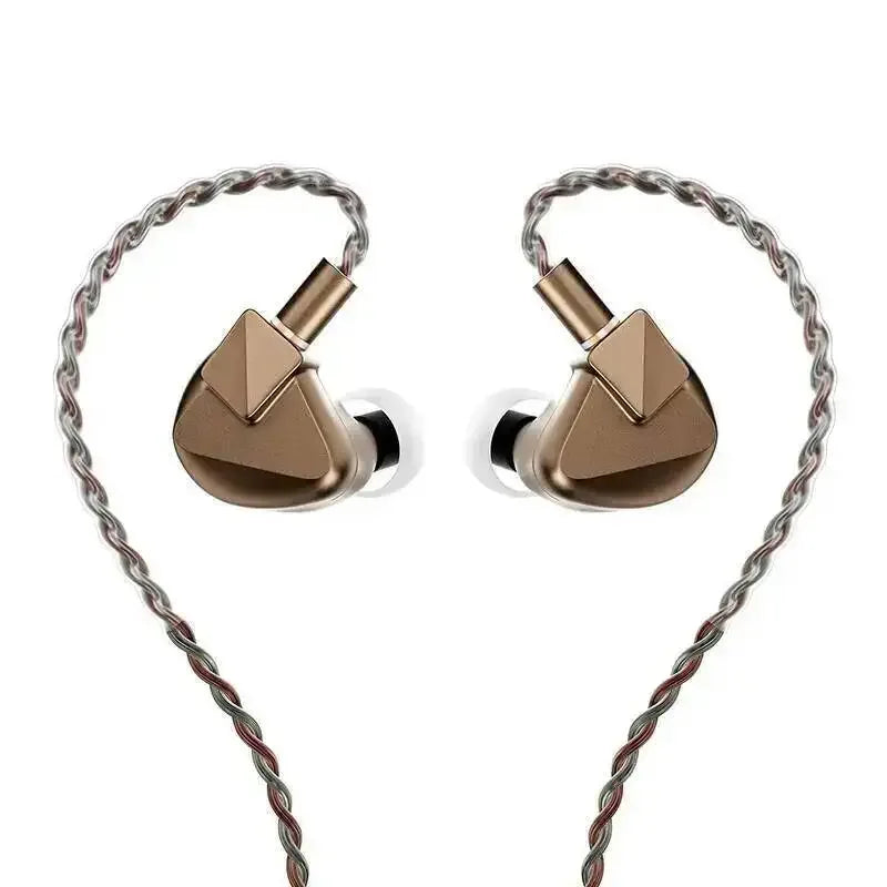 Tidesmit 14.8mm Planar Magnetic IEMs HiFi Earbuds with DAC Cable Mocha Tidesmit