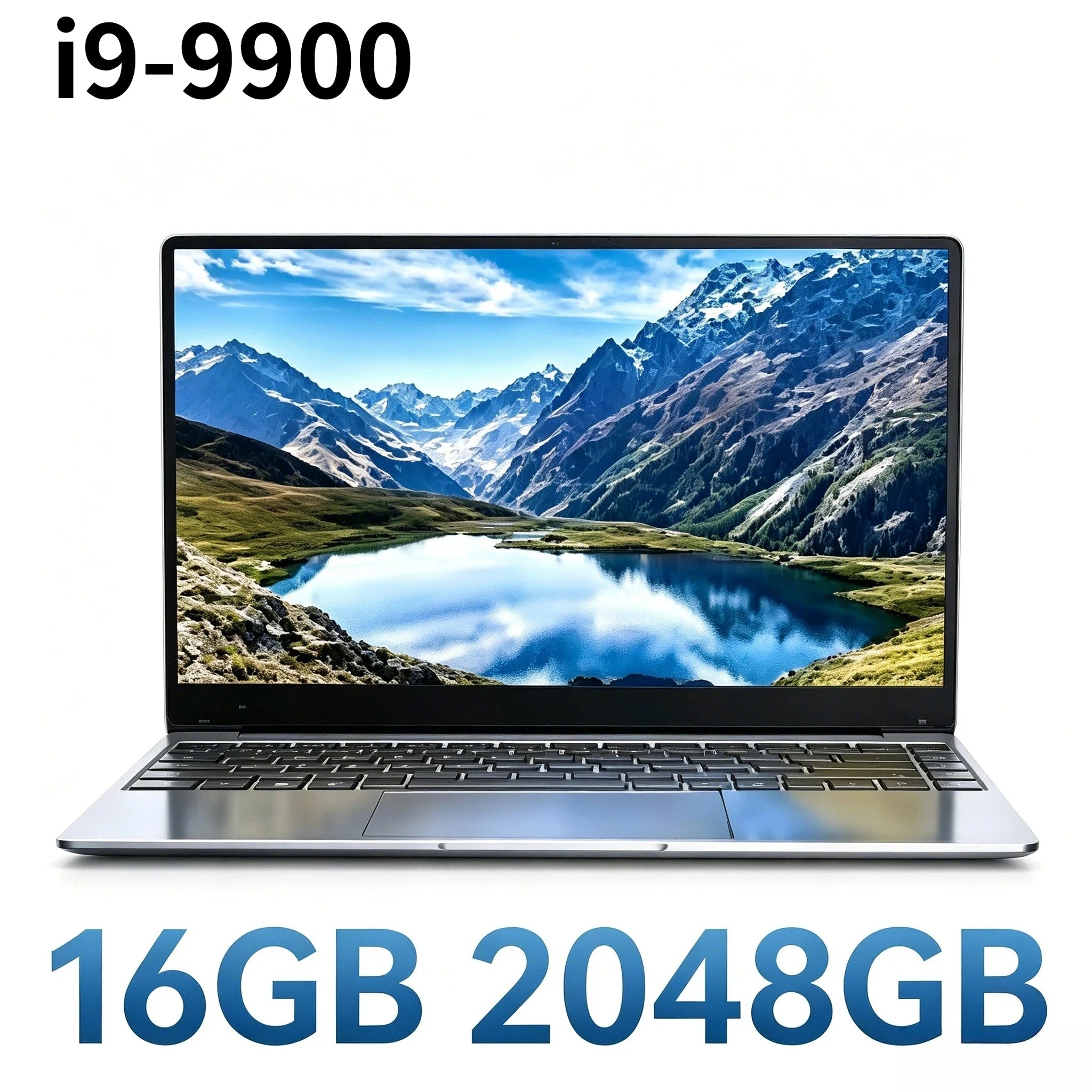 2026 NEW 14.1 Inch Ultra Slim Laptop Intel Core i9 9900 32GB RAM 2TB SSD Windows 11 Gaming Gamer Office Notebook 1920x1080 Pro