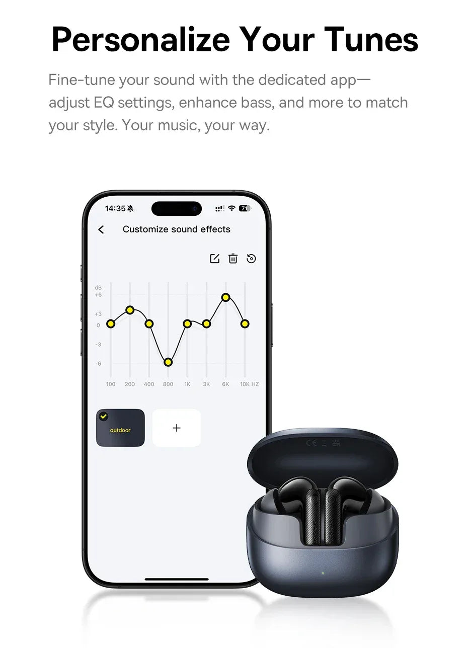 Tidesmit 50dB ANC Wireless Earbuds | Hi-Res Audio Bluetooth TWS Tidesmit