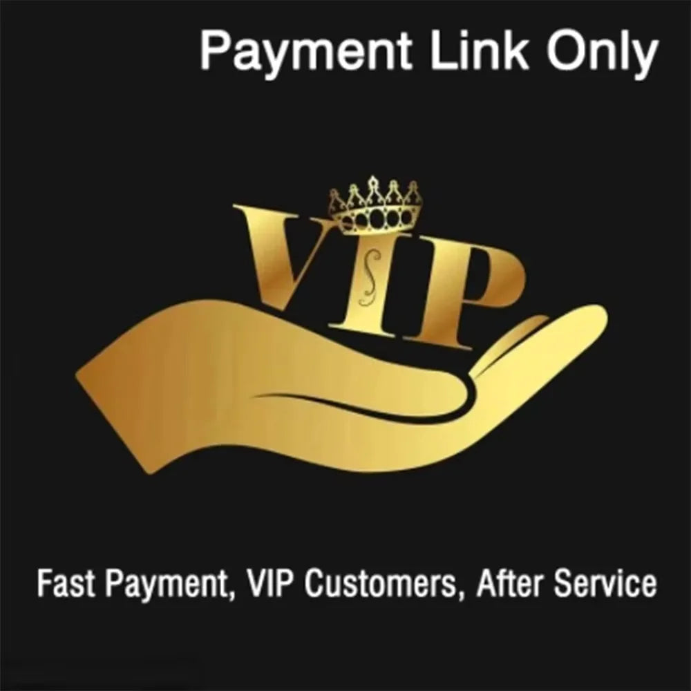 Payment link banner with gold VIP logo and service text