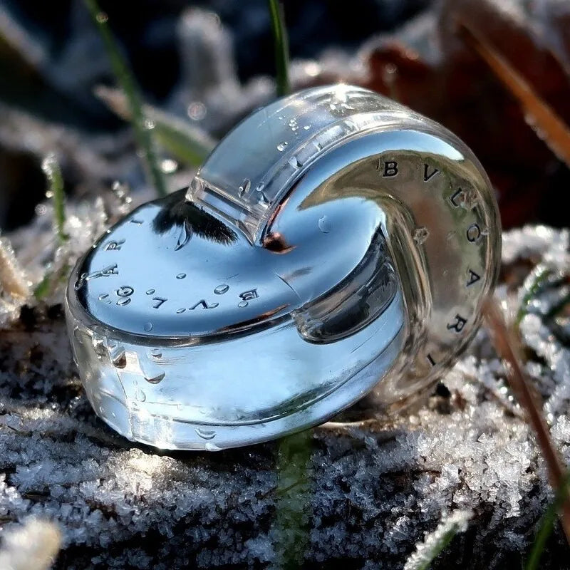 Bvlgari Omnia Crystalline Eau de Toilette: Iconic silver infinity bottle for women. Floral woody scent, 50ml spray.