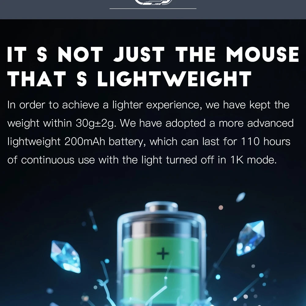 Darmoshark M5Air V2 Forged Carbon Fiber Gaming Mouse Wireless 8K Macro Mouse 30KDPI  Finger Grip Small Hand Mice 30g Lightweight