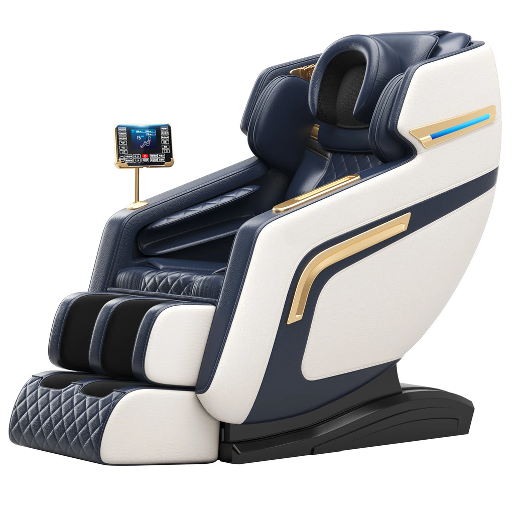 4D Zero Gravity Full Body Massage Chair - Coffee Premium Ergonomics Massage Chairs Tidesmit