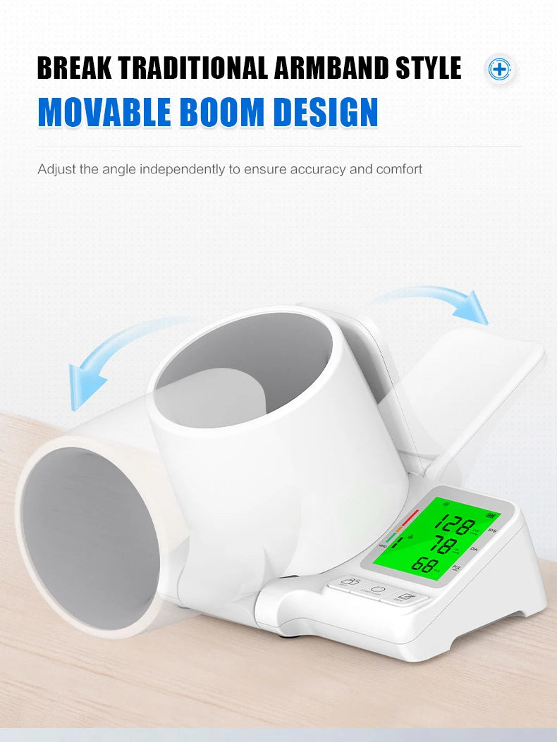 AiQUE Clinic Blood Pressure Monitor Automatic Tunnel Tonometer Digital Upper Arm Sphygmomanometer Tensiometer BP Machine Pulse