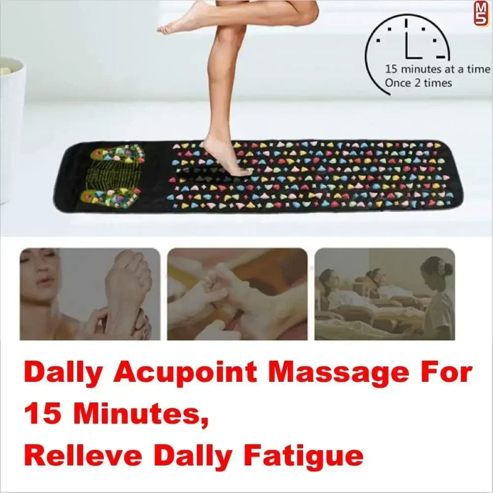 Foot Massage Mat - Acupressure Reflexology Pad for Home Wellness Relaxation Treatment Tidesmit
