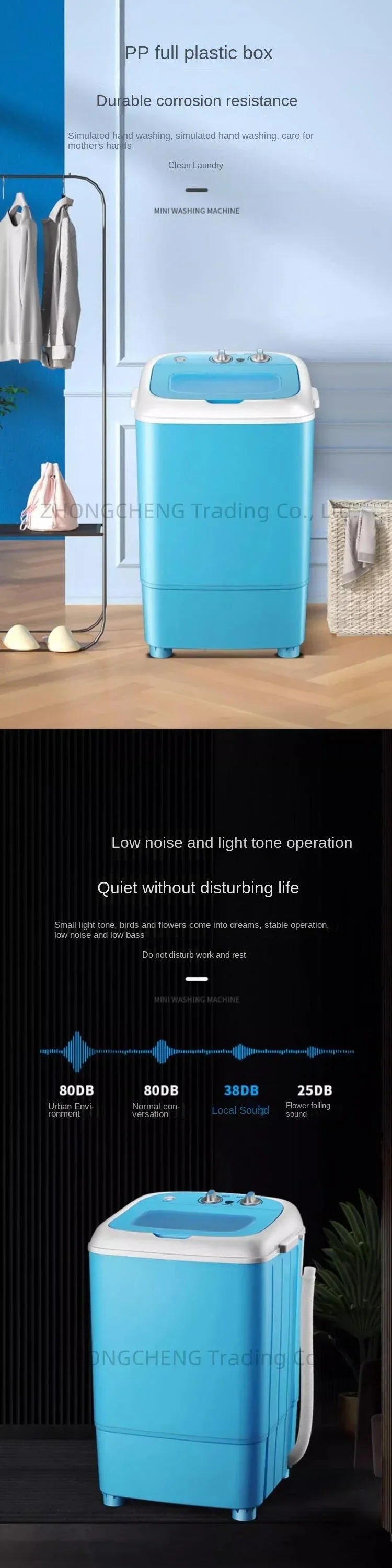 Tidesmit 7.5kg semi-automatic household shoe washing machine for small rooms and compact laundry setups