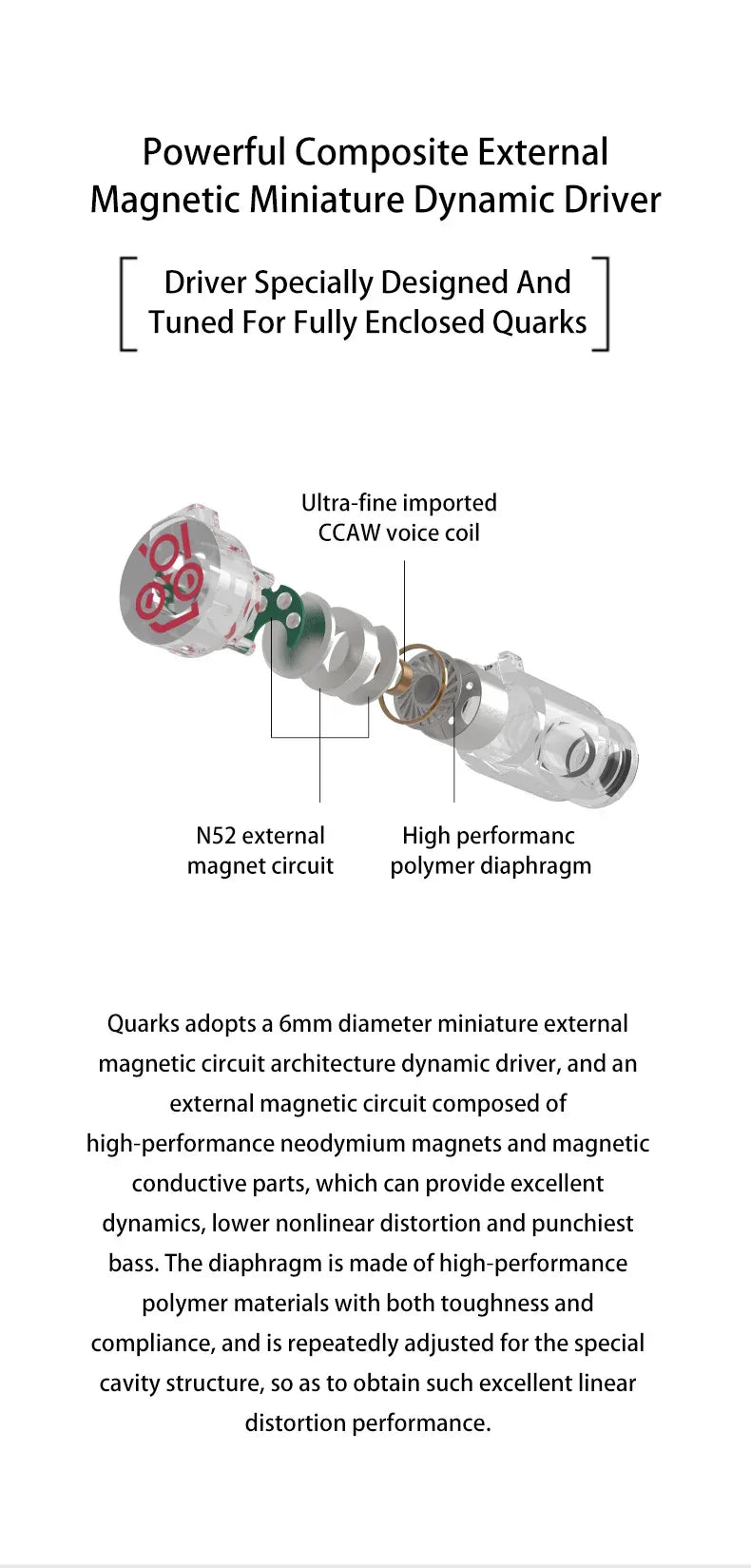 Moondrop Quarks Wired IEMs | Micro Dynamic Driver Earphones | Tidesmit Tidesmit