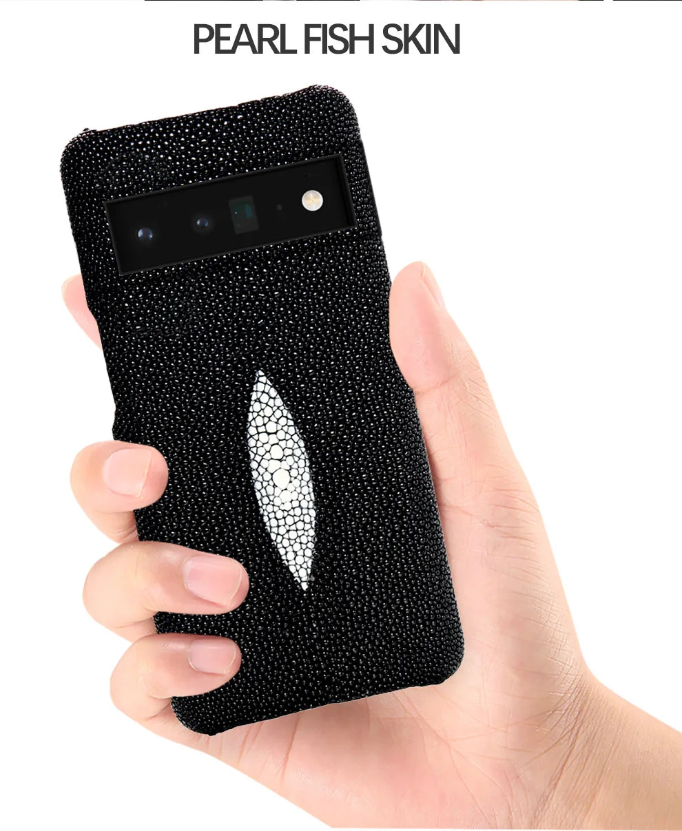 Google Pixel 9 Pro Stingray Leather Case - Slim Shock-Absorbing Cover Tidesmit