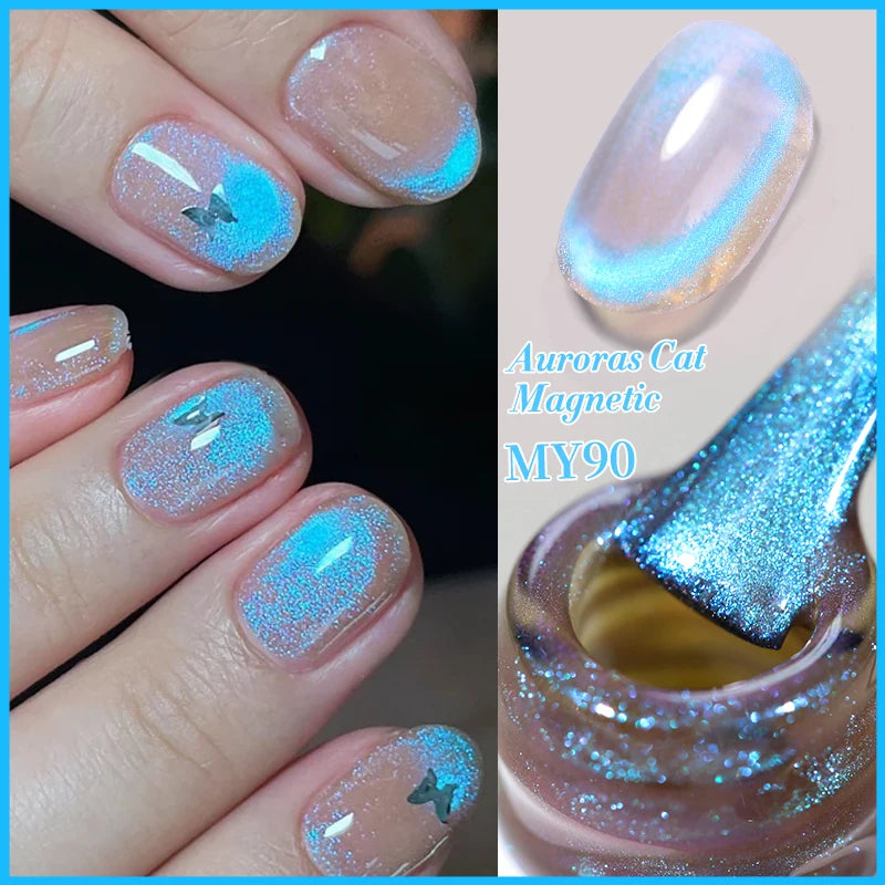 9D Cat Eye Gel Polish Magnetic UV LED Varnish for Professional Manicure Permanent Makeup Machines 59222-1-AC01 Tidesmit