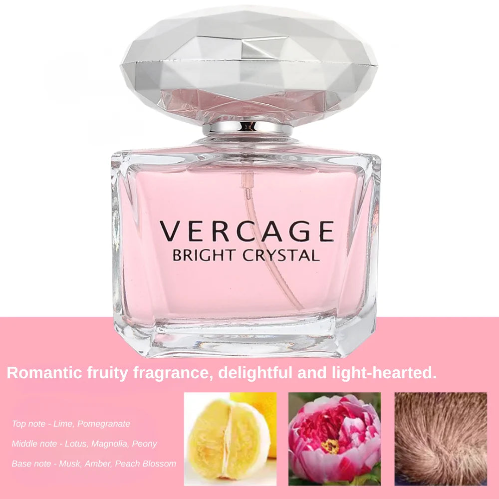 Tidesmit Crystal Diamond perfume with elegant Osmanthus, Peony, and Pomegranate notes for a light feminine scent.