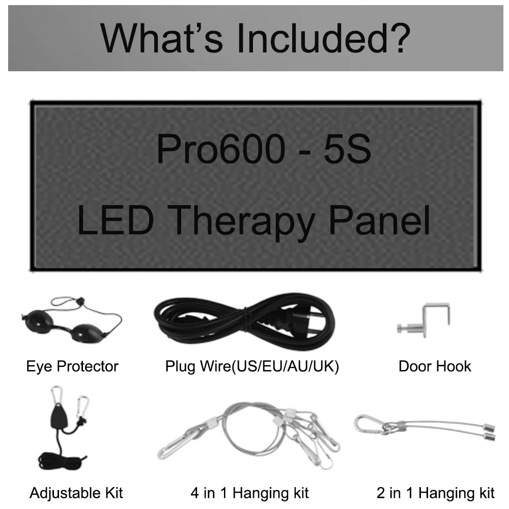 AG-Pro600 Dual Chip Red Light Therapy Panel 630nm 660nm, 810nm 830nm 850nm Near Infrared Lamp Therapy LED Beauty Device