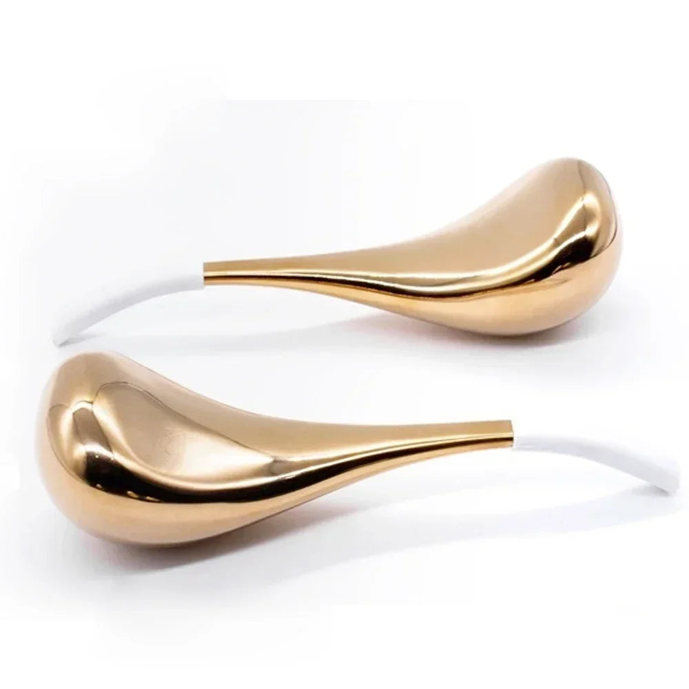 Ice Globes for Face: 2-Piece Stainless Steel Cryo Facial Massager Set Relaxation Treatment Tidesmit