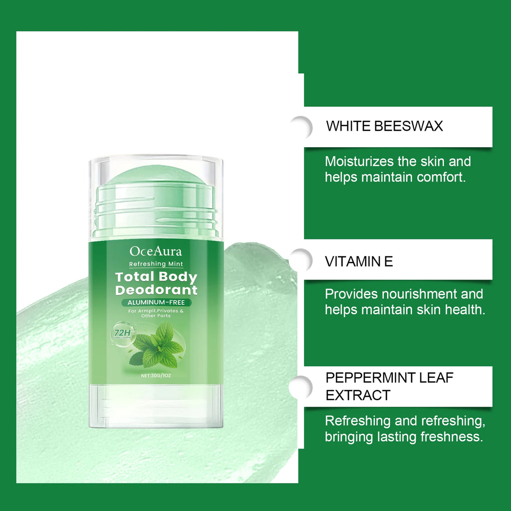 Tidesmit Mint Fragrance antiperspirant deodorant stick for long-lasting odor and sweat protection for men and women.