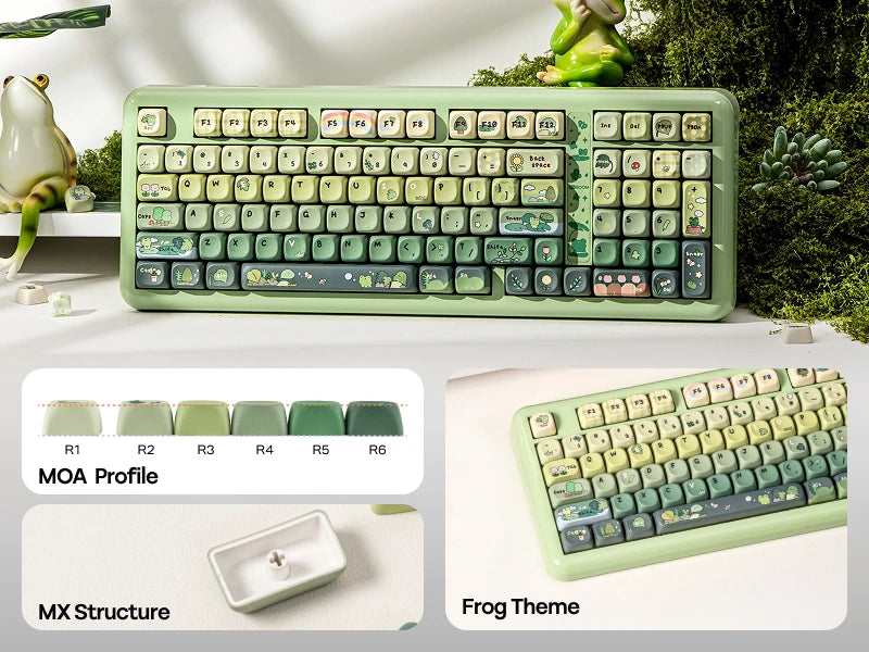 KiiBOOM Phantom98 Lite 96% ANSI US Layout VIA Programmable Gasket Wired/BT/2.4GHz Wireless Mechanical Gaming Keyboard 8000mAh