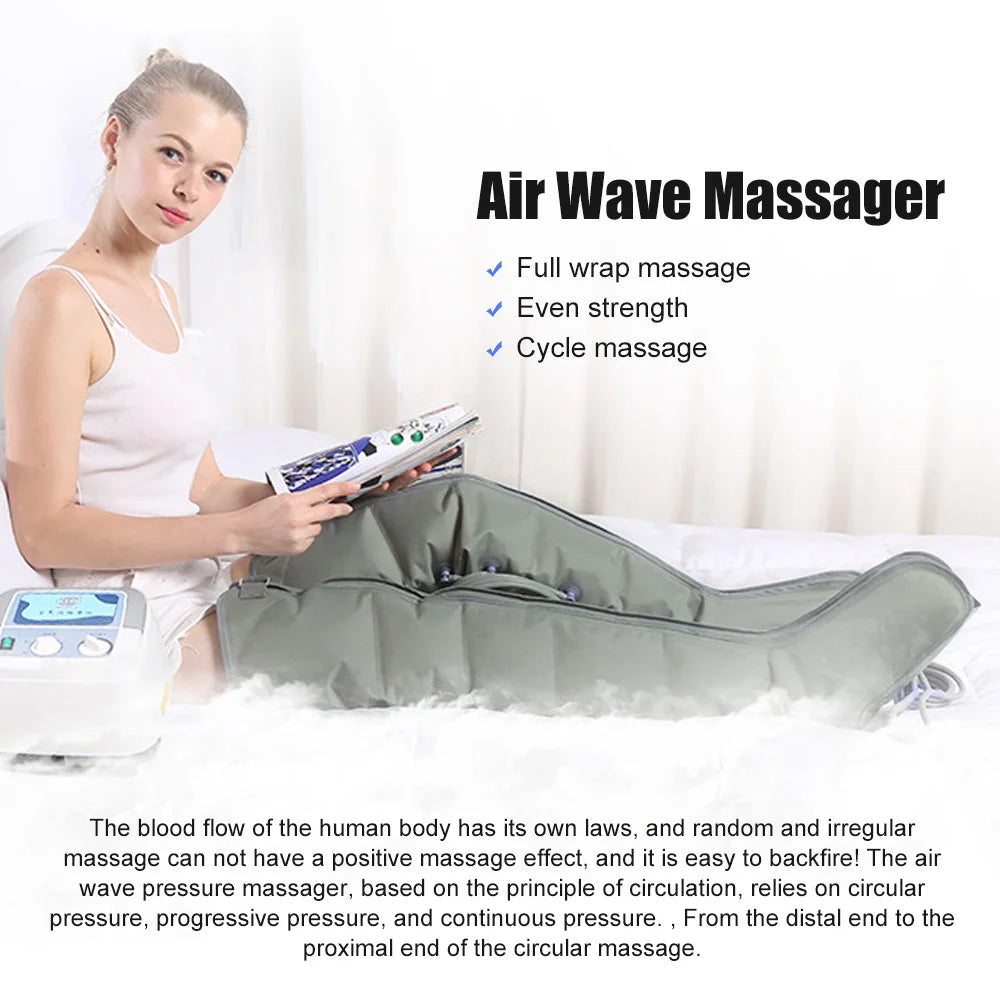 Lymphatic Drainage Machine: Electric Air Compression Leg Massager Body Shaping Massage Equipment Tidesmit