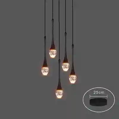 Bubble Crystal Pendant Ring Light for Modern Dining Rooms | Tidesmit E style-5head Tidesmit