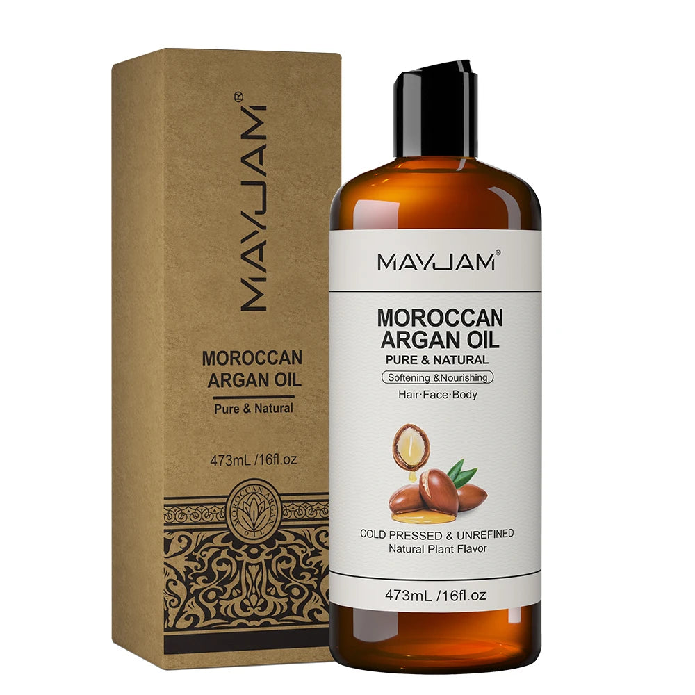 Tidesmit USDA Organic Argan, Coconut, and Almond Oil Blend for Hair, Face, and Skin Moisturizing Massage.