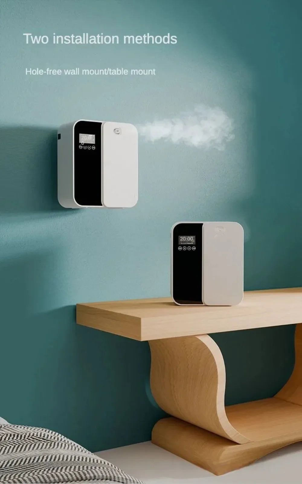 1000m³ Aroma Diffuser Machine Wall Mounted Waterless Diffuser Bluetooth Essential Oil Diffuser Electric Smell for Home