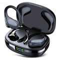 Wireless Sport Earbuds with Active Noise Cancellation - 75H Battery Black BLACK Tidesmit
